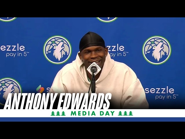 Anthony Edwards Timberwolves Media Day 2026