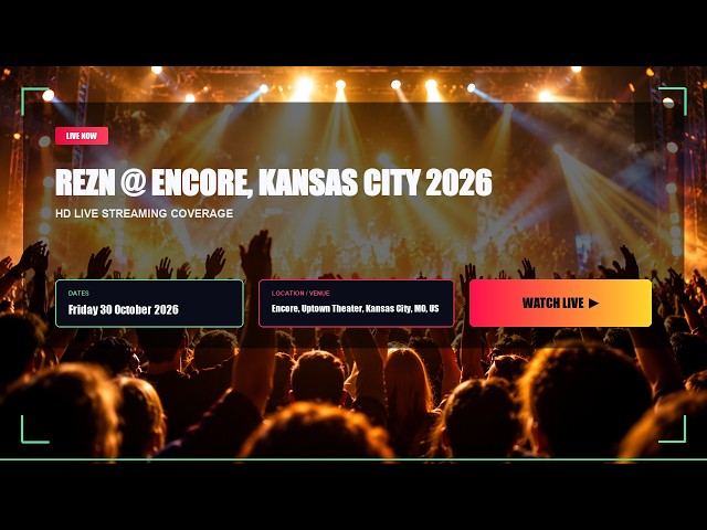 🔴LiVE REZN @ Encore, Kansas City 2026 (live) - stream