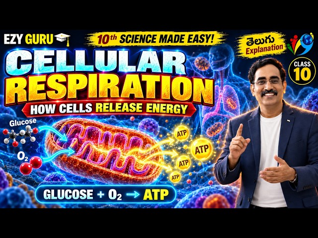 10TH BIOLOGY* RESPIRATION* CELLULAR RESPIRATION*తెలుగు /English
