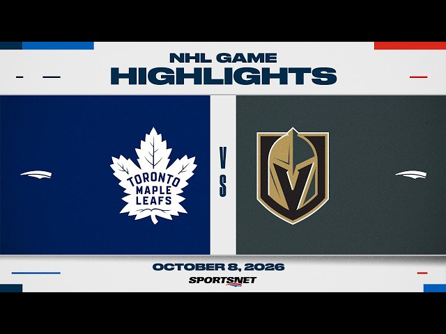 NHL Highlights | Maple Leafs vs. Golden Knights - October 8, 2026