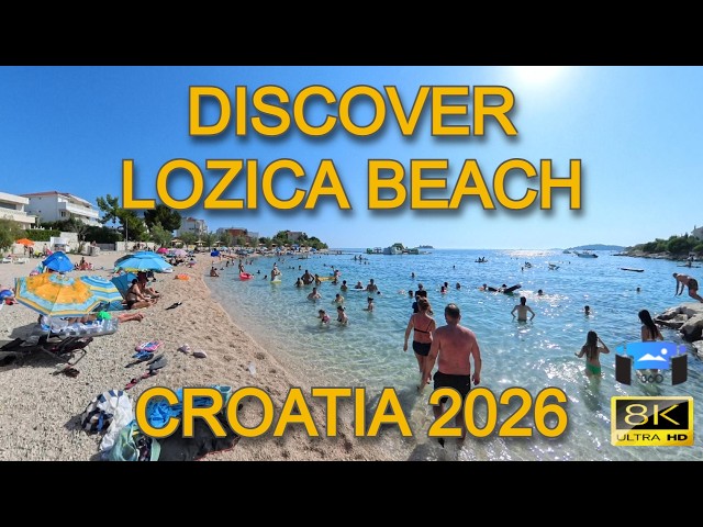 😍 Discover Lozica Beach in Rogoznica | 8K 360° Virtual Beach Walk