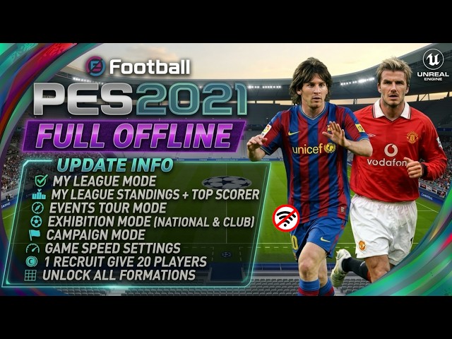PES 2021 Mobile: Большое офлайн-обновление | Мой режим "Моя лига" работает + выставочный режим и ...