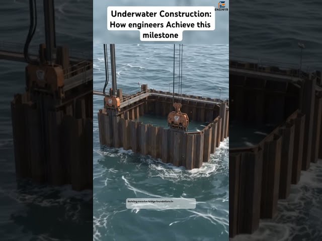 How engineers Achieve this milestone Underwater Construction #structuralengineering #construction