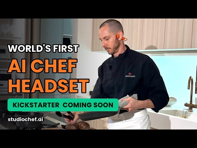 The World's First AI Sous Chef Headset — StudioChef KAI (Kickstarter Coming Soon)