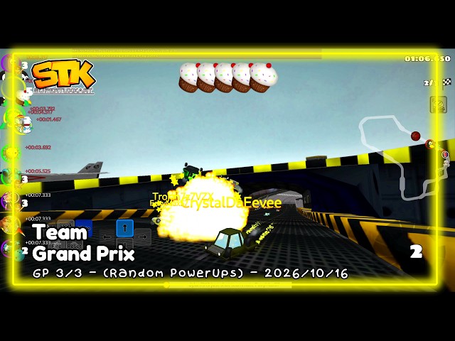 SuperTuxKart 1.5 Online - Team Grand Prix - 3rd GP - (Random PowerUps) - 2026/10/16