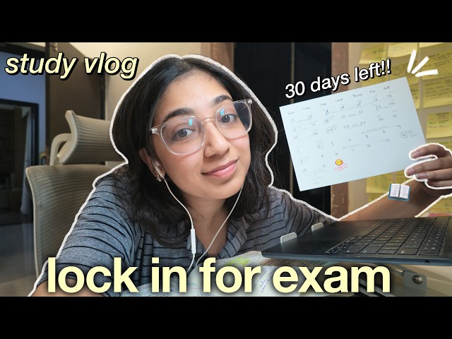 STUDY VLOG📝 exam prep begins, no distractions *watch for motivation*👩🏻‍💻⚡