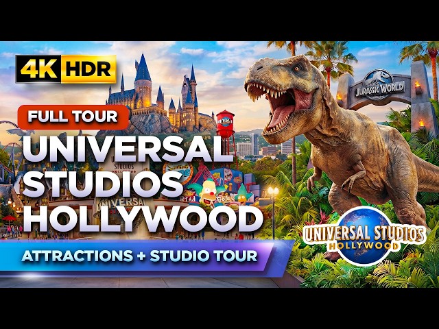 Full Tour of UNIVERSAL STUDIOS HOLLYWOOD | All Attractions + Studio Tour Ride | California USA