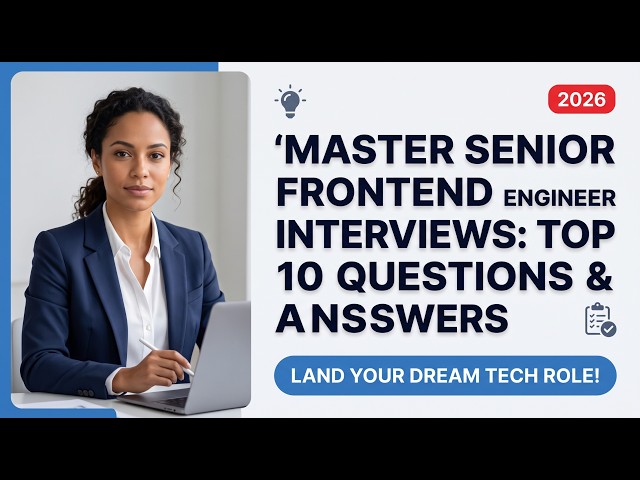 Top 10 Senior Frontend Engineer Interview Questions (And How to Answer Like a Pro!) 🚀