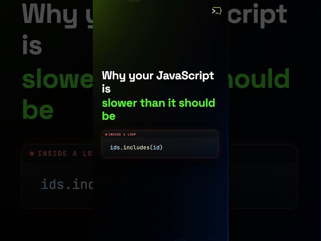 Why Your JavaScript Code Is Slow #javascript #webdevelopment #software #coding