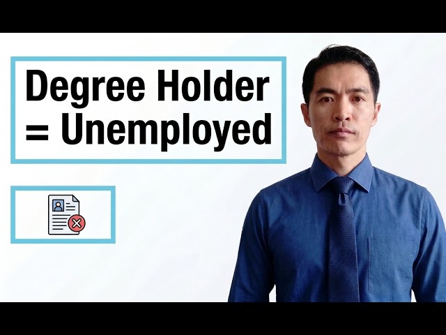 Degree = Poverty. Stop Chasing It! (Many Grads are still jobless)