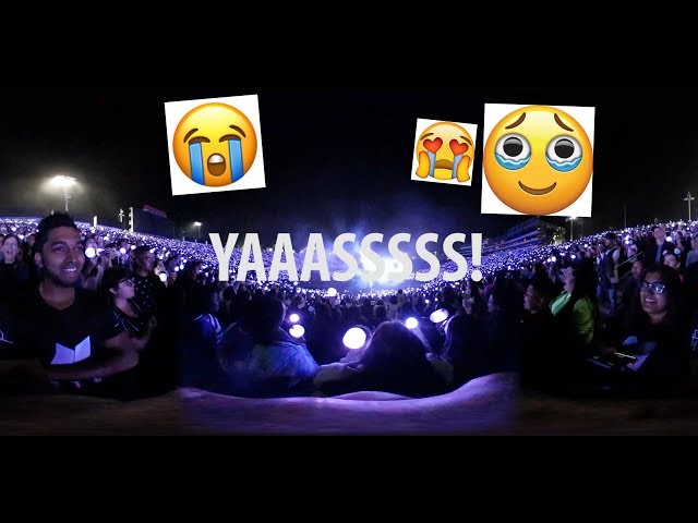 Virtual Reality Vlog - BTS (방탄소년단)  Rose Bowl Stadium Love Yourself Tour