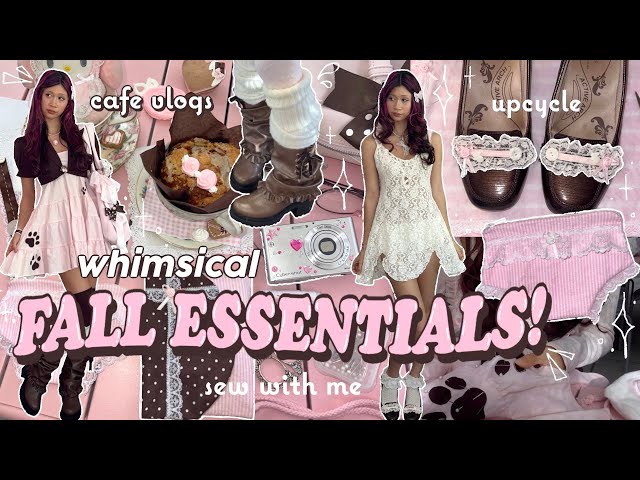 𐙚 WHIMSICAL FALL 🍂🩰cafe vlogs, upcycling, diy projects, AUTUMN STYLE GUIDE 𝄢