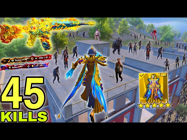 45 Solo KILLS!!😱 IN 1 MATCHES MY NEW UPDATE RECORD😍SUPER RUSH GAMEPLAY🔥 Pubg Mobile