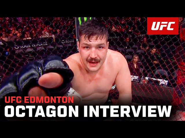 Joel Faglier Octagon Interview | UFC Edmonton