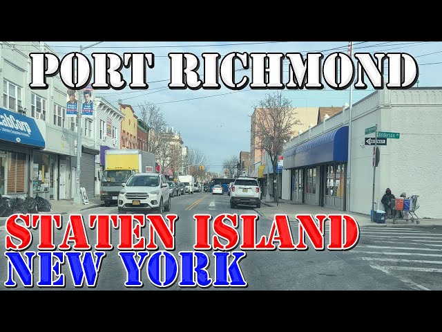 Port Richmond - Staten Island - New York City - 4K Neighborhood Drive