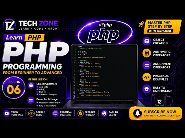 PHP Tutorial for Beginners | #06 Loops in PHP | for, while and do while Loops