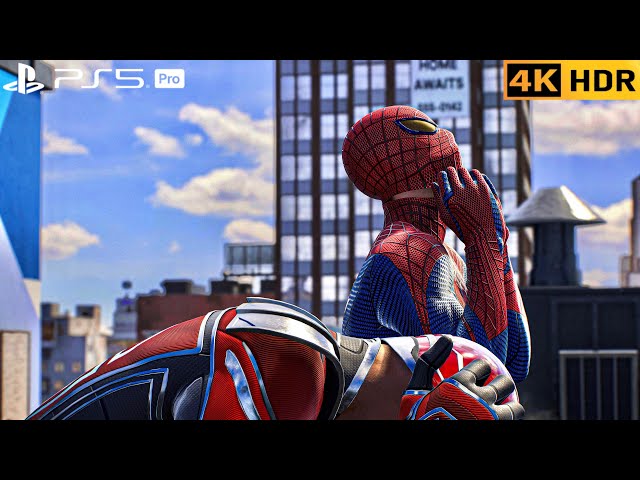 (PS5 PRO) Amazing Spiderman joins Red Mysterio to Fight Sandman | 4K HDR |