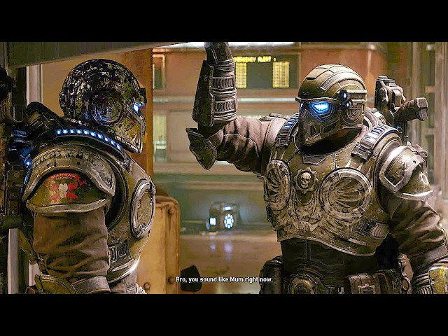 Gears Of War E-Day All Twins Mako And Manu Scenes