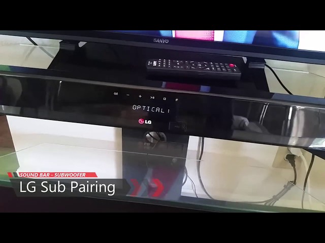 LG subwoofer pairing Fixed soundbar