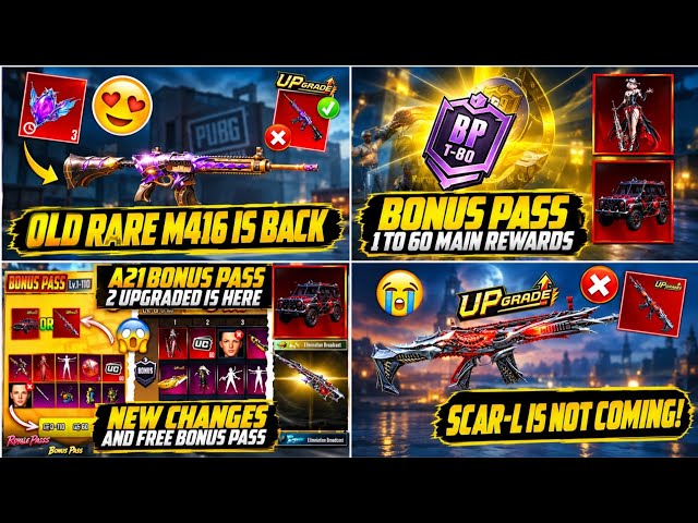 Old Rare M416 Is Back 😱 New Ultimate All Rewards And Return Items Confirmed | A21 Bonus All Rewards