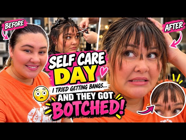 😢I Tried Bangs And They Got Botched! | Self Care Day Gone Wrong | Adventures With Sylvia And Taavi |