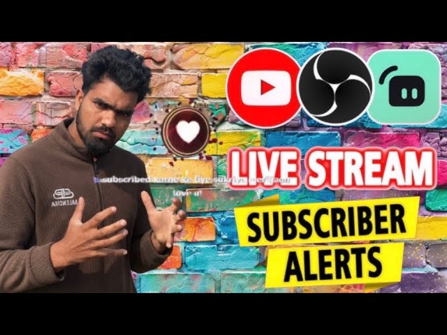 Subscriber Alert YouTube Live Stream Tutorial | Subscriber Alert Obs Studio Full Setup#apkislive1