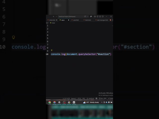 The Element Was Right There… So Why Was JavaScript Giving Me null?#JavaScript #WebDevelopment