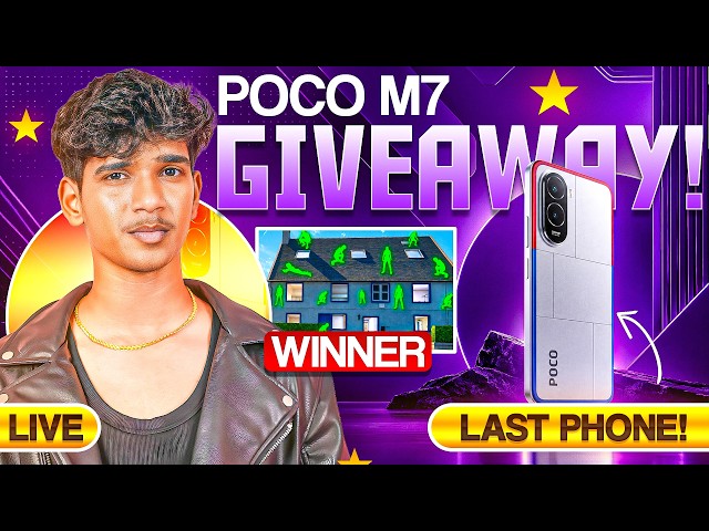 🔥 LAST POCO M7 PLUS GIVEAWAY! 😱 | HIDE & SEEK  | DHANUSH FF GAMER #dfg #freefire