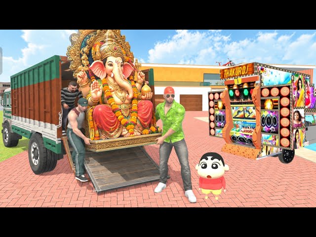 🤯 Jack Celebrates Ganesh Chaturthi 😱 Shinchan Buys a DJ 🤩 Indian Theft Auto Simulator Game 🎯