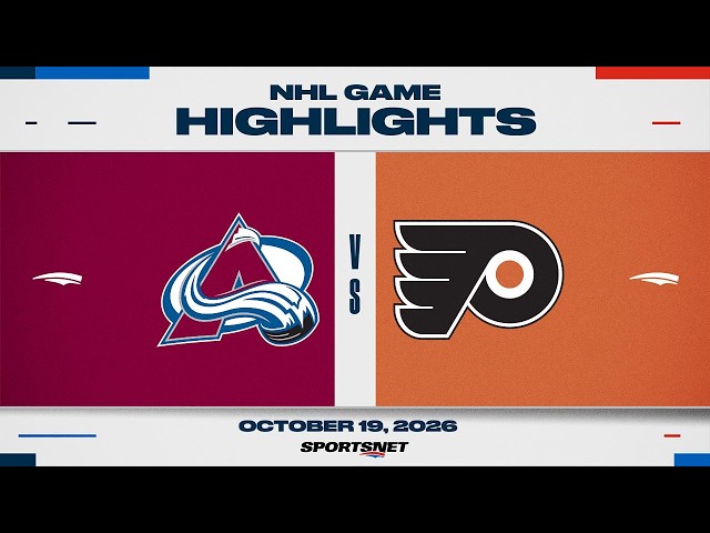 NHL Highlights | Avalanche vs. Flyers - October 19, 2026