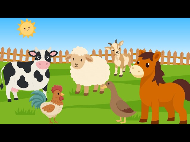 Farm Animals Song | Cow, Sheep, Duck, Horse and more | Nursery Rhymes