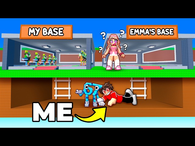 I Used SECRET Tunnels To Steal Emma's Brainrots...