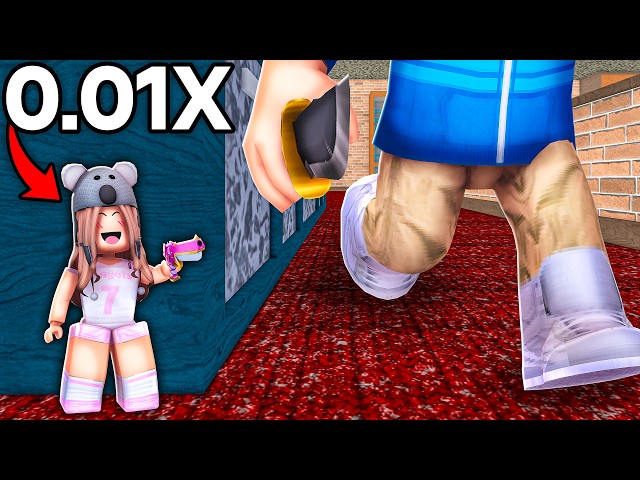 CHEATING as the SMALLEST MM2 AVATAR!