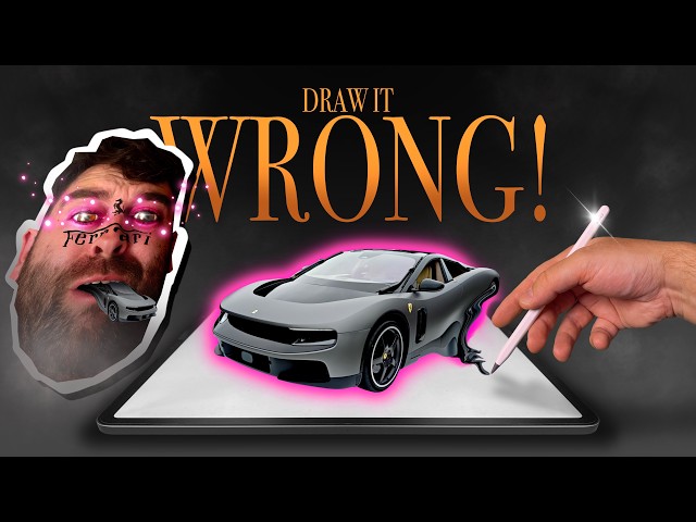 How NOT to Draw the Ferrari Luce | Procreate Digital Art