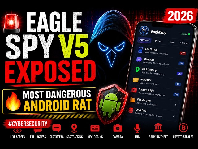🚨Eagle Spy V5 Exposed || 🔥Most Dangerous Android RAT #cybersecurity || 2026