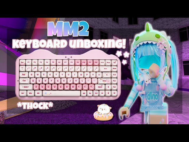 MM2 *THOCKY* KEYBOARD UNBOXING | YUNZII C75 + Gameplay