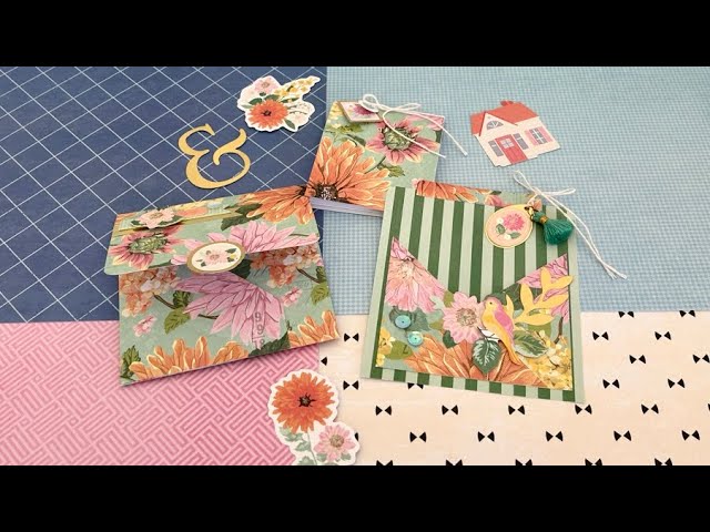 DIY Envelope, Mini Booklet, Pocket Set | Gift Idea | TUTORIAL @rosiesstudio