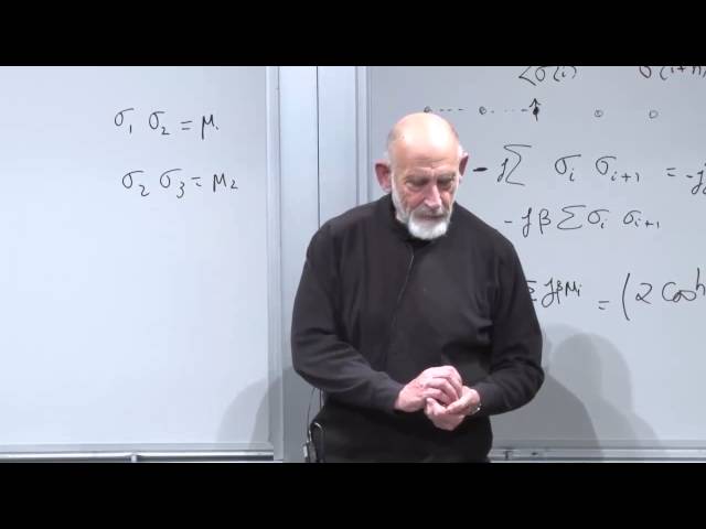 Statistical Mechanics Lecture 9