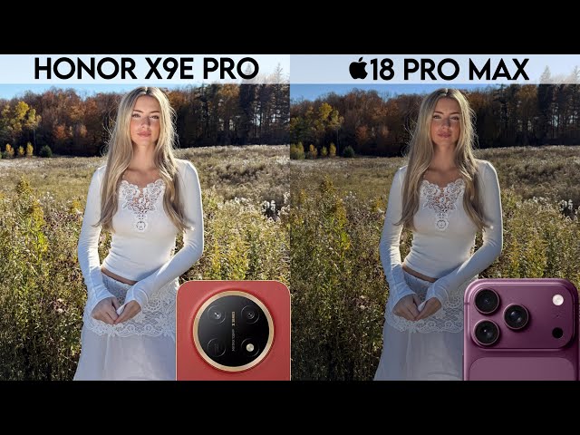 Honor x9e pro vs iPhone 18 pro max camera test comparison 