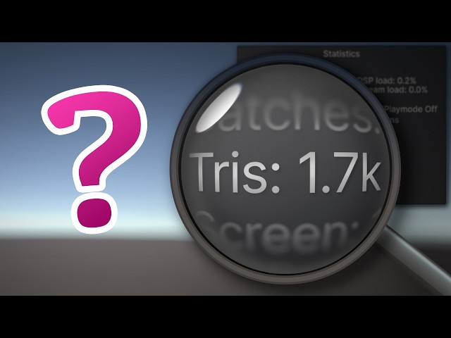 How to use fewer triangles in Unity