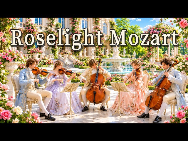 Mozart Style | Elegant Morning Classical on a Rose-Covered Terrace 🌹 | Relaxing Classical Music