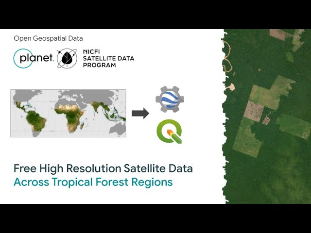Stream Planet NICFI multitemporal satellite images for free via GEE and QGIS (Update 2024)