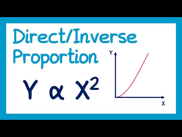 Direct/Inverse Proportion - GCSE Higher Maths