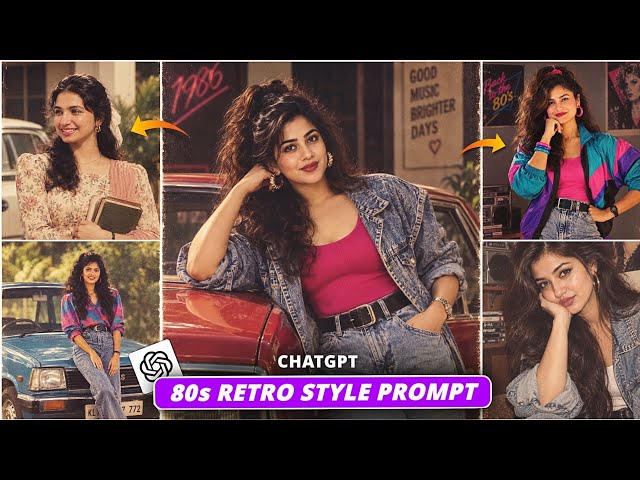 Trending 80s Look Photo Editing Prompt | Instagram Retro 80s Ai Photo Editing - 80s Photo Trend