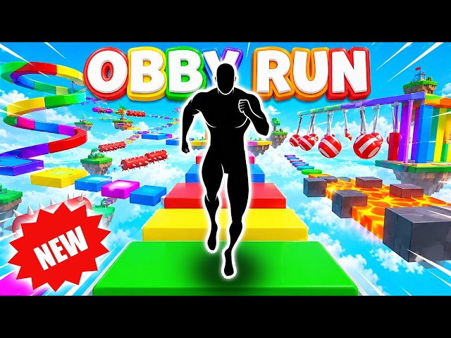 🧊 4K Roblox OBBY RUN 🏃‍➡️ Immersive Interactive Warmup #1
