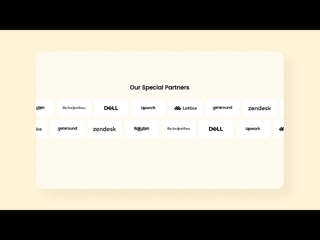 Brand Logo Slider HTML & CSS tutorial || Our Partners Section | CSS Marquee