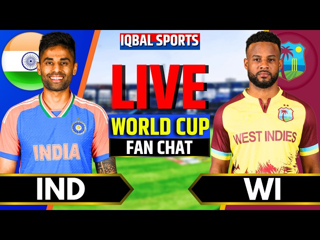 India vs West Indies Fan Chat, T20 World Cup | IND vs WI | Live Cricket Match Today | Iqbal Sports