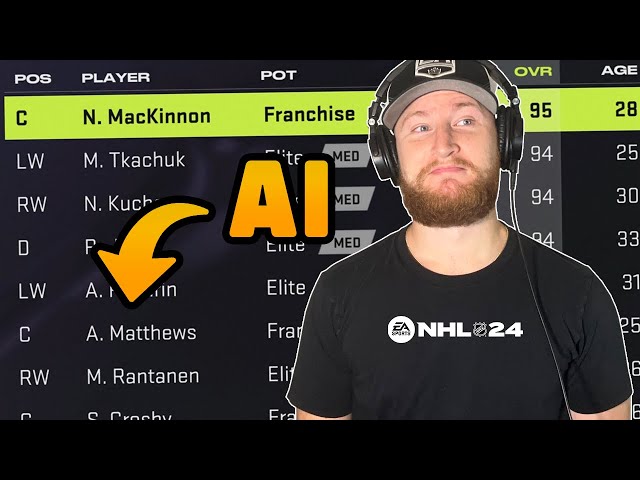 I let the AI draft half my team on NHL 24