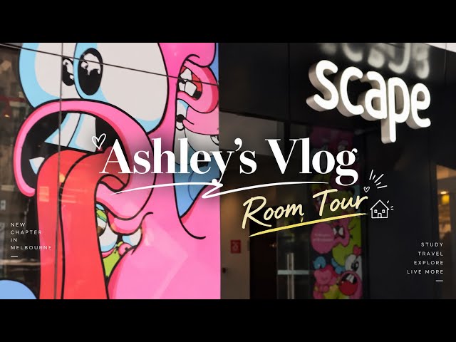🇦🇺Ashley’s vlog | 墨爾本學生宿舍Scape Carlton開箱✨6個人一間的宿舍究竟長什麼樣？？