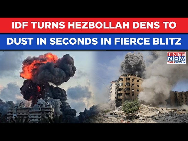 IDF's Monster Strikes Leave Hezbollah Shocked! Big Explosions Wipe Out Lebanon Dens Within Seconds